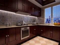 房或客堂用较厚布料取薄纱连系